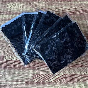 6pk Fishnet & Lace Ankle Socks  - NWT